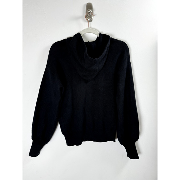 Quiet Luxury Cozy Soft Stretch Minimalist Gothic Grunge Balloon Sleeve Hoodie S - Picture 5 of 6